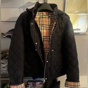 Women’s Burberry cropped quoted jacket